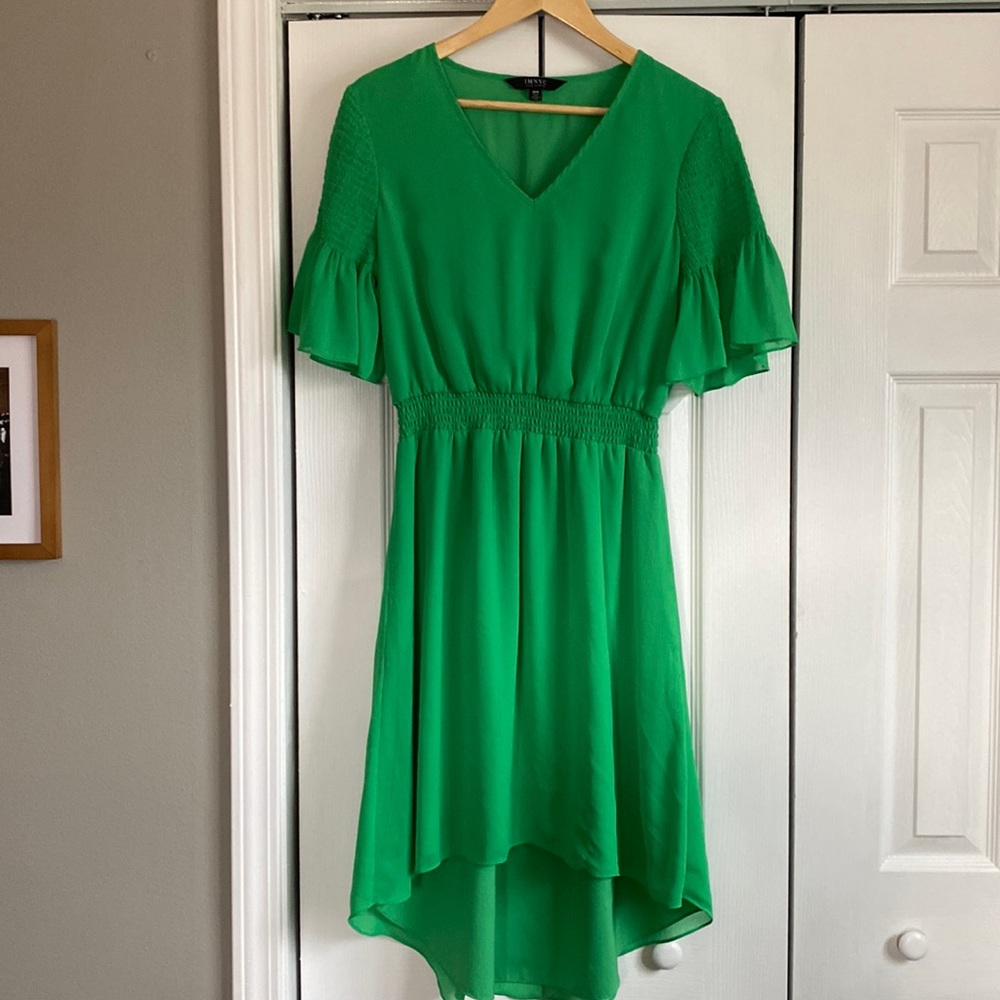 Bright green summer dress size M from IMNYC